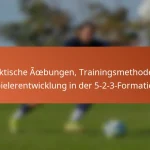 Taktische Übungen, Trainingsmethoden, Spielerentwicklung in der 5-2-3-Formation